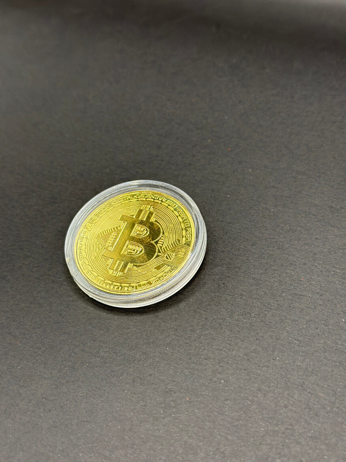 Bitcoin Krypto Münze / Gold oder Silber
