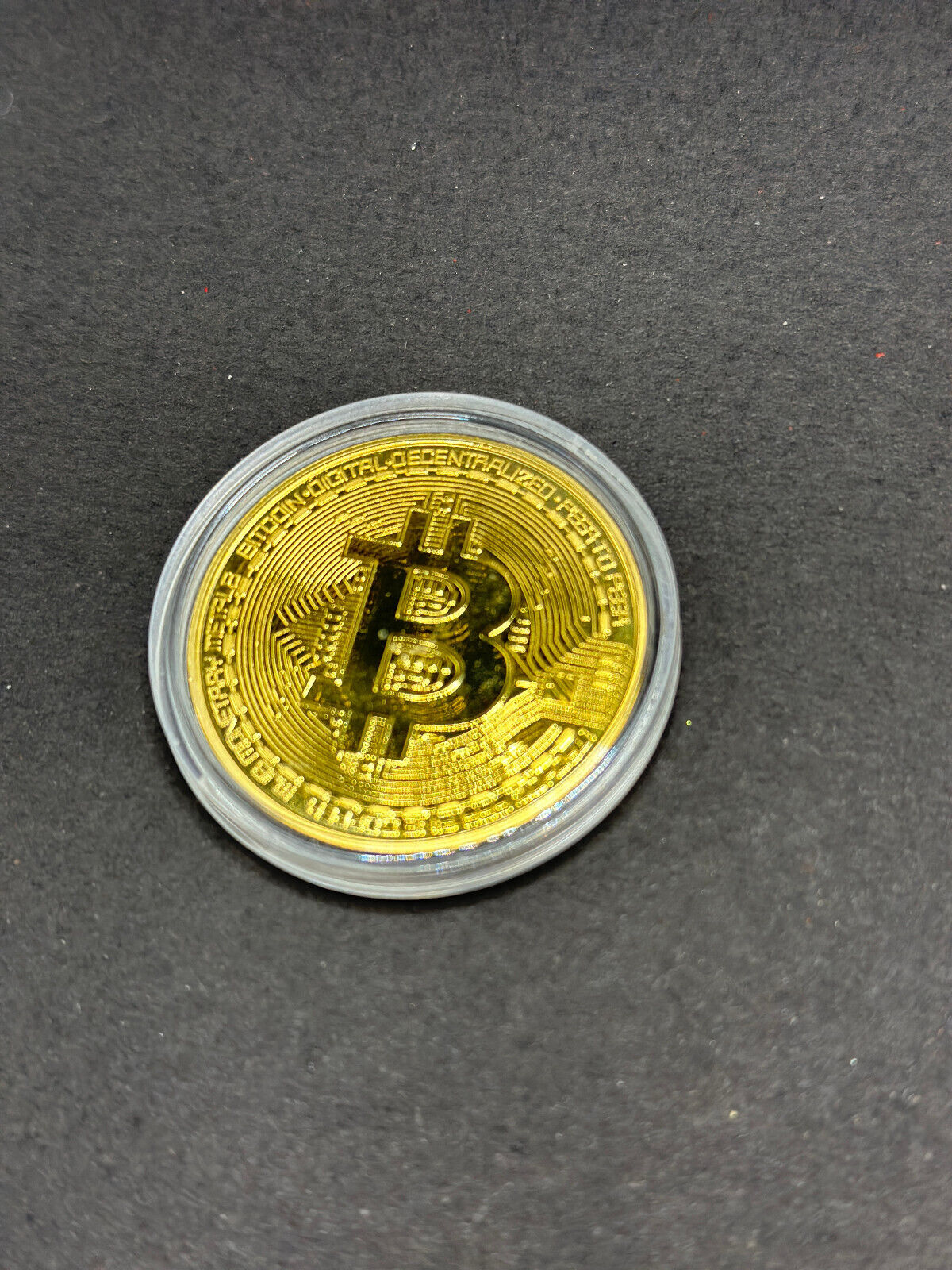 Bitcoin Krypto Münze / Gold oder Silber
