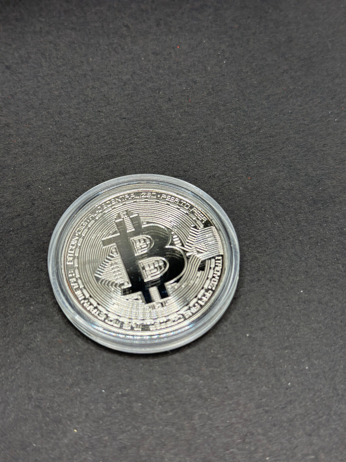 Bitcoin Krypto Münze / Gold oder Silber