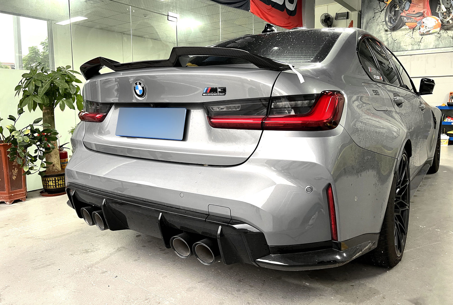V Style Spoiler Carbon passend für BMW BMW M3 (G80) M4 (G82) BMW 3er (G20) / BMW 4er (G22/G23)