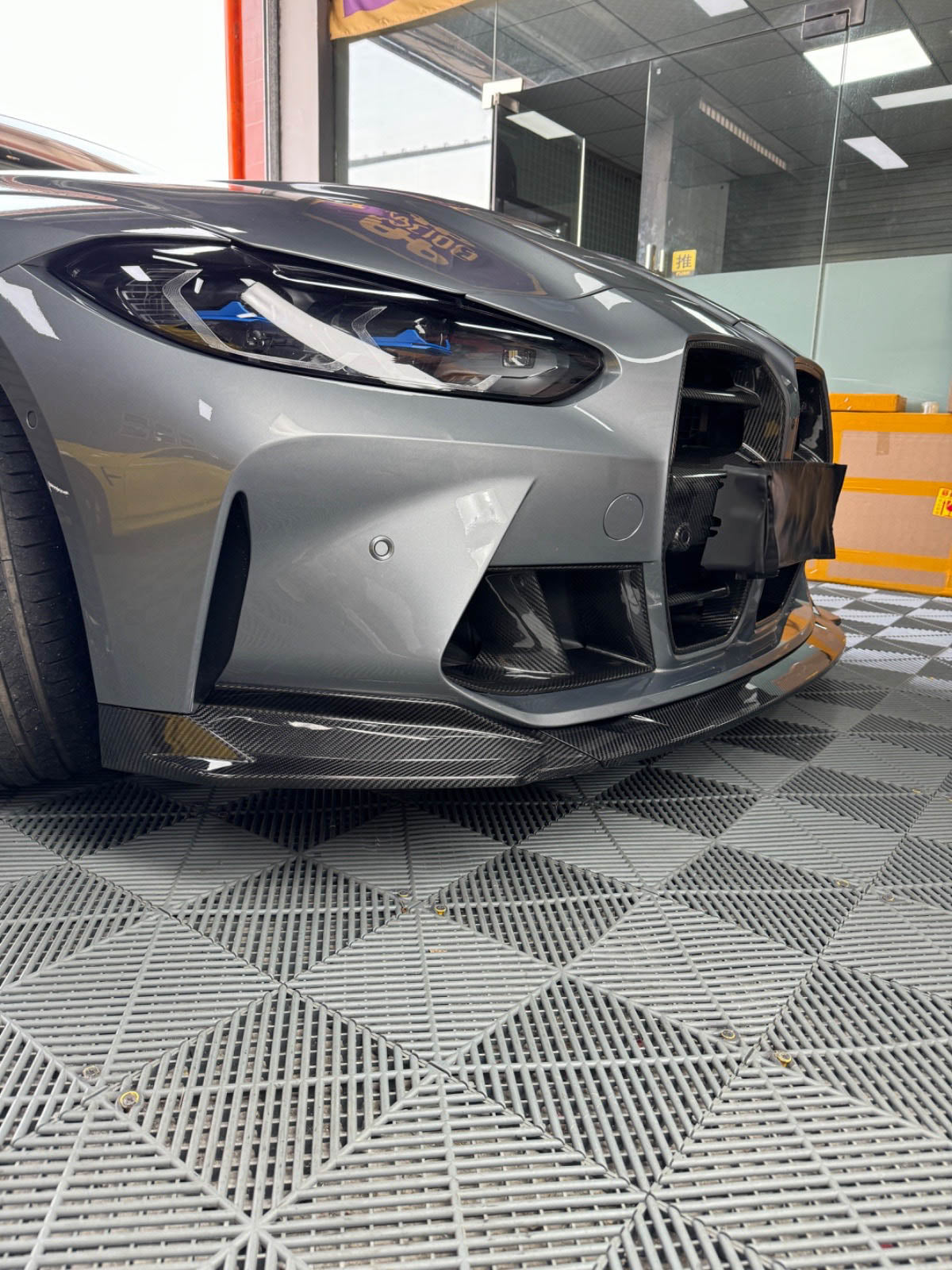 Frontlippe Carbon R44 II Style passend für BMW M3 (G80/G81) M4 (G82/G83)