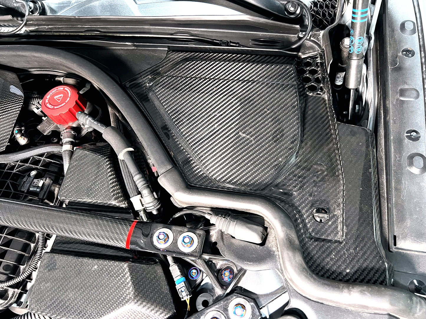 Motorraumabdeckung Rainplates passend für BMW M3 (G80/G81) M4 (G82/G83) M2 (G87)