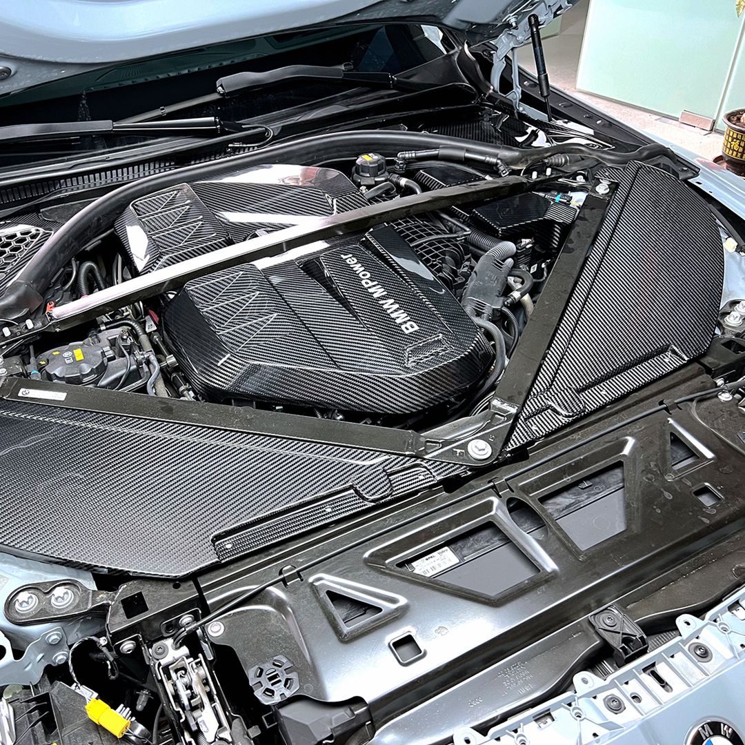 Ansaugung Covers Motorraum Carbon passend für BMW M3 (G80/G81) M4 (G82/G83) & M2 (G87)
