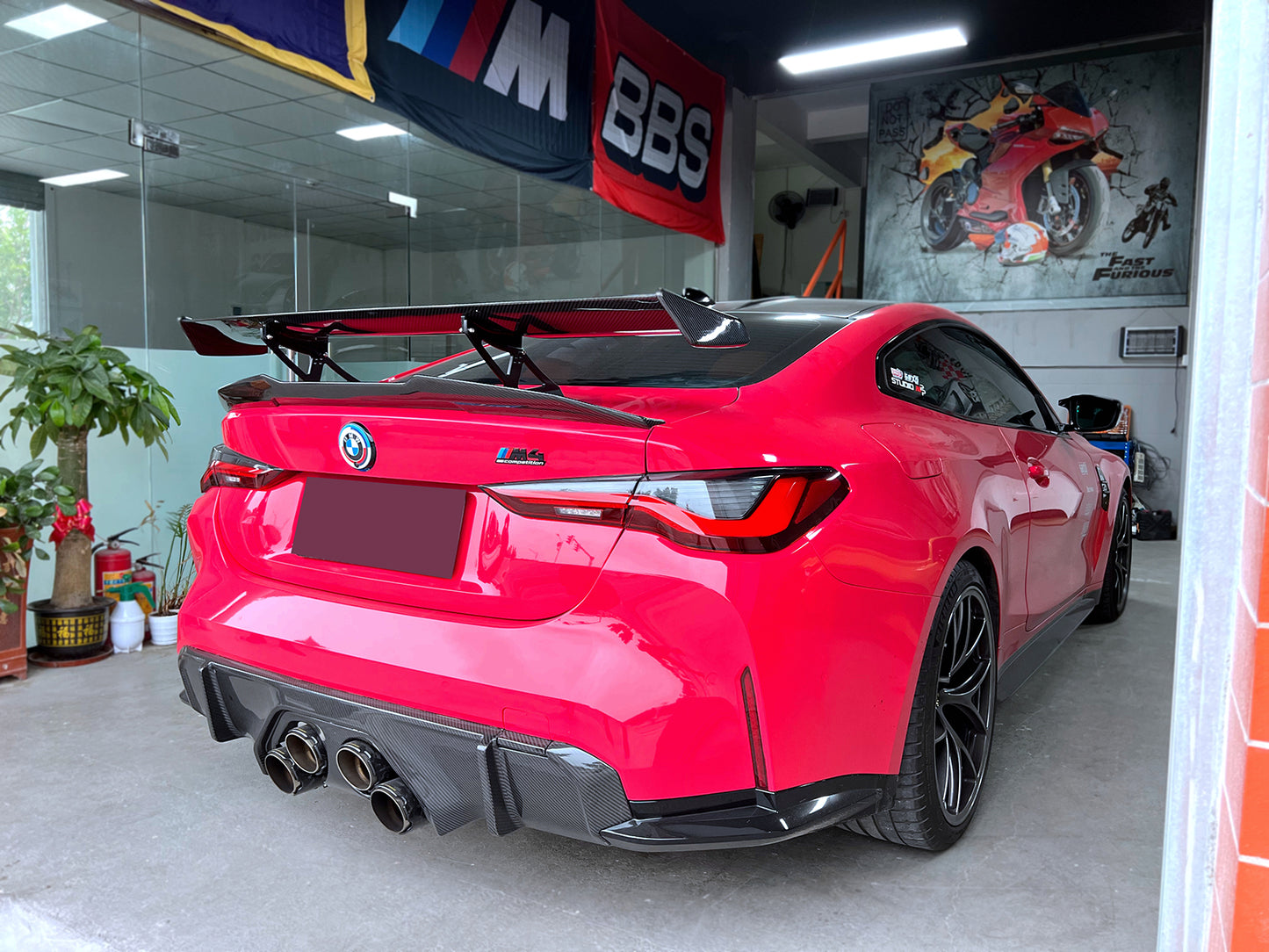 Heckdiffusor V Style Carbon passend für BMW M3 (G80/G81) M4 (G82/G83)
