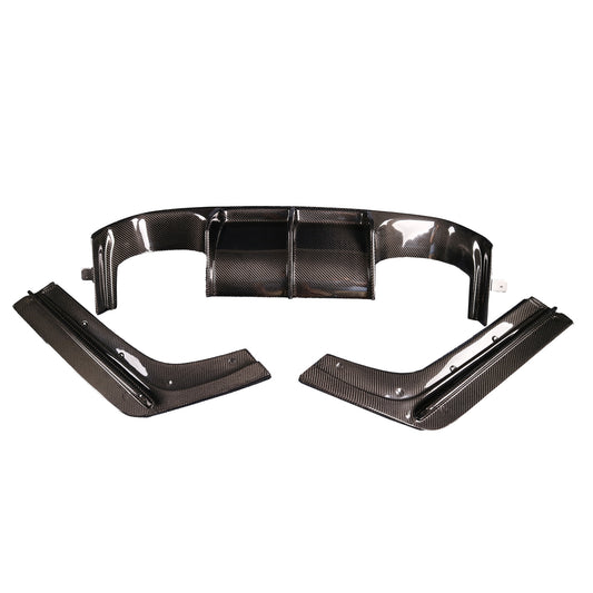 3-teiliger Heckdiffusor Carbon passend für BMW M3 (F80) M4 (F82/F83)