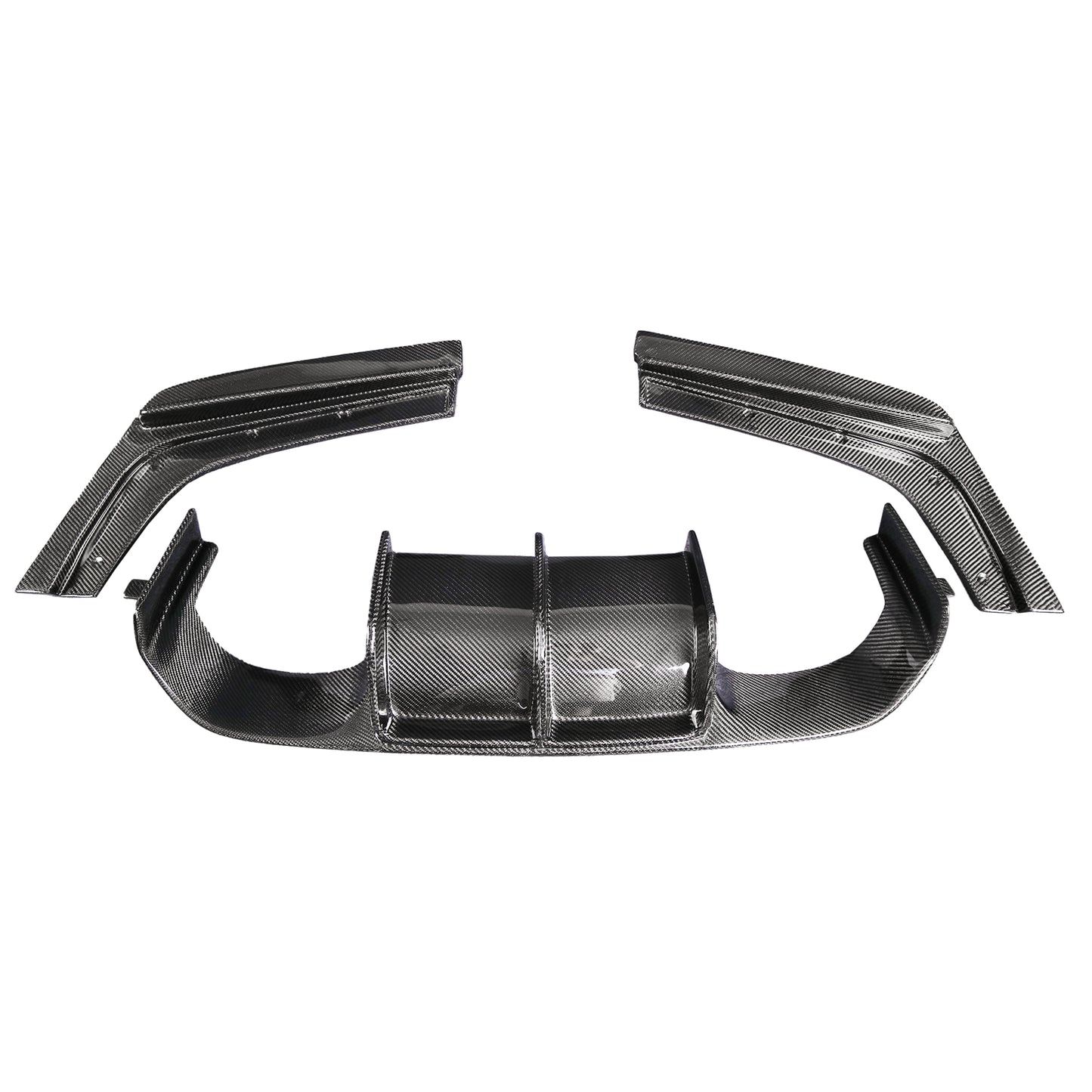 3-teiliger Heckdiffusor Carbon passend für BMW M3 (F80) M4 (F82/F83)