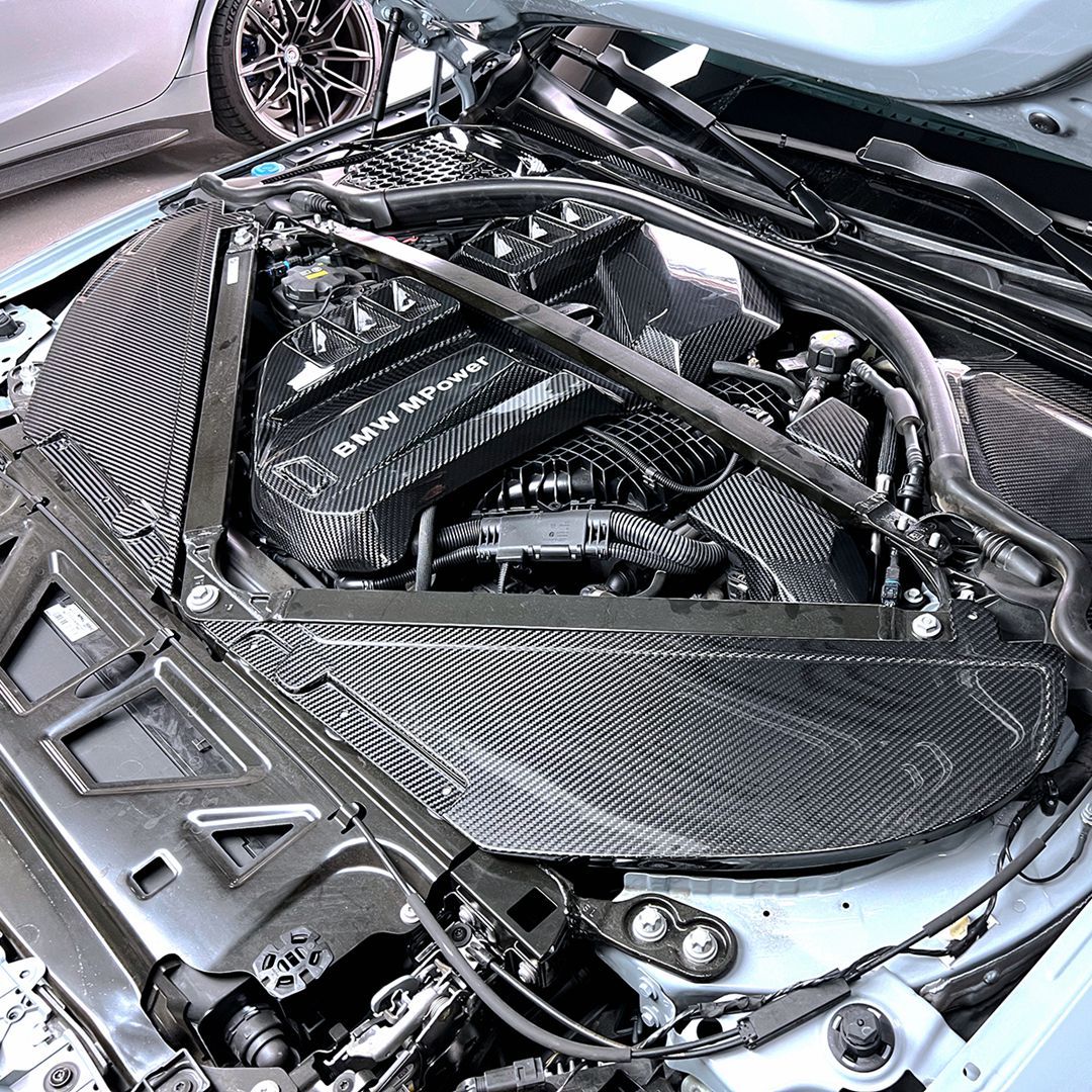 Ansaugung Covers Motorraum Carbon passend für BMW M3 (G80/G81) M4 (G82/G83) & M2 (G87)