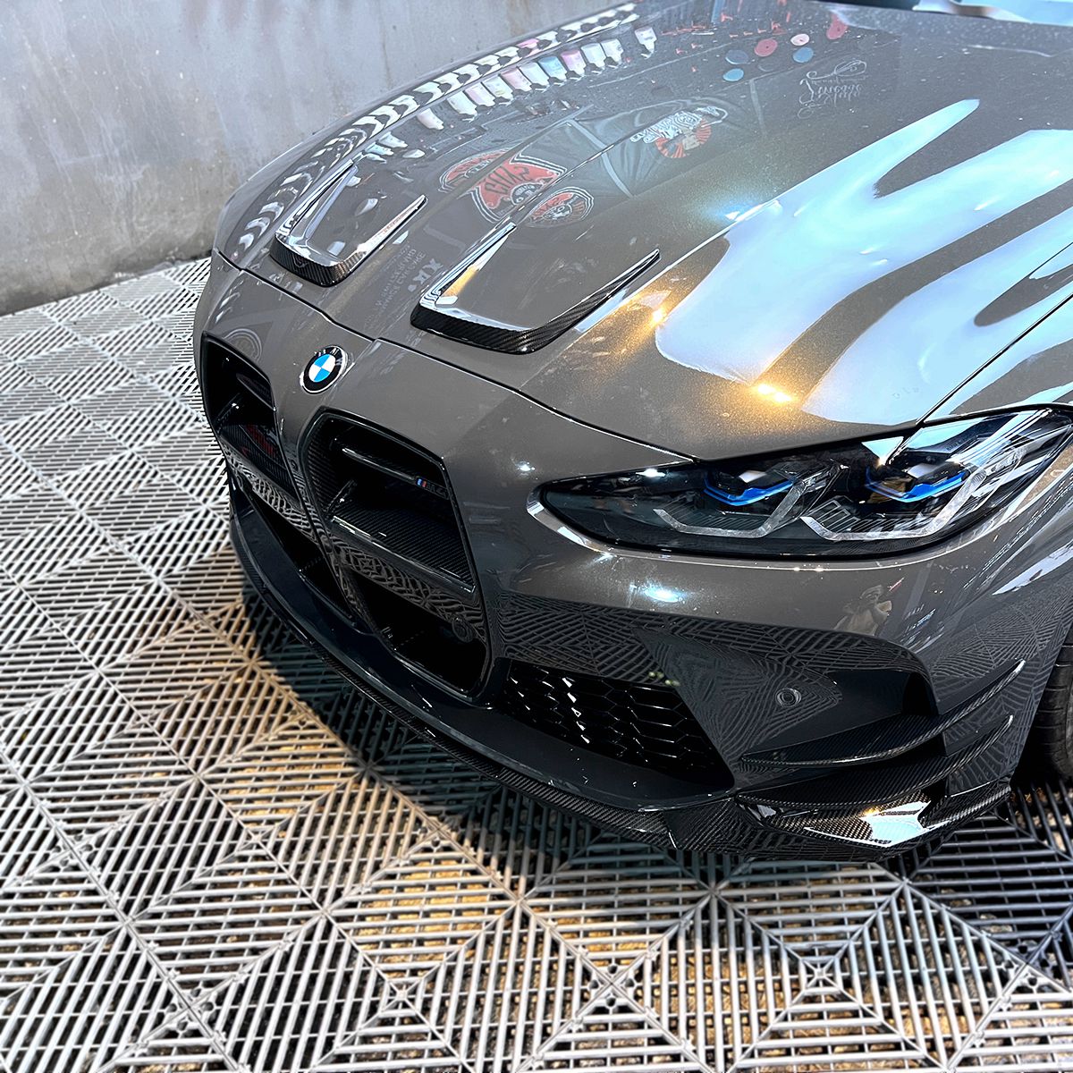 Carbon Aufsätze Motorhaube für BMW M3 (G80/G81) M4 (G82/G83)