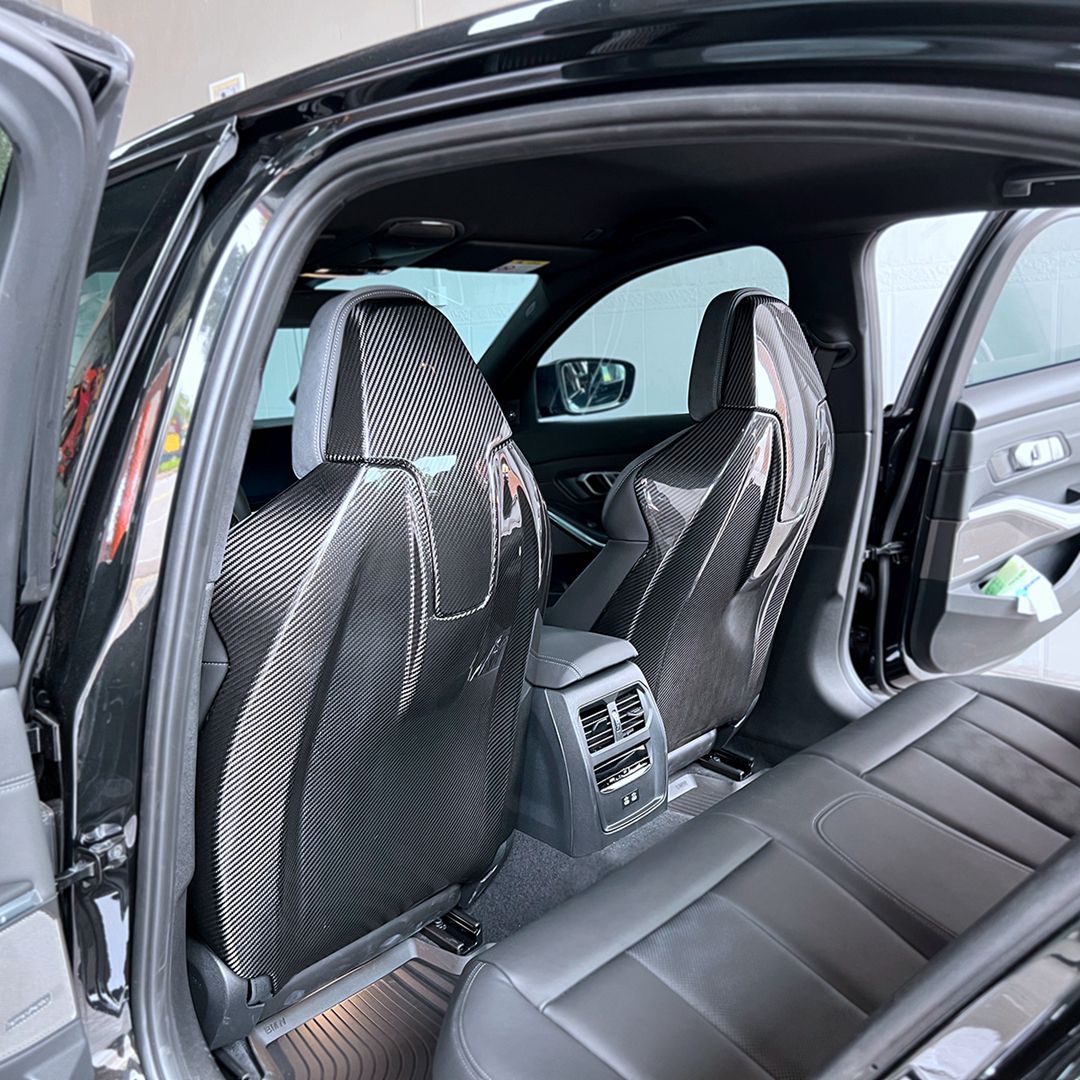 Rücksitzschalen Carbon passend für BMW M3 (G80/G81) M4 (G82/G83) M2 (G87) und G42