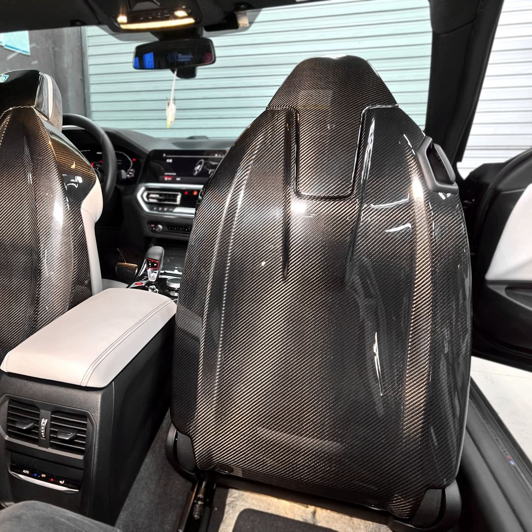 Rücksitzschalen Carbon passend für BMW M3 (G80/G81) M4 (G82/G83) M2 (G87) und G42