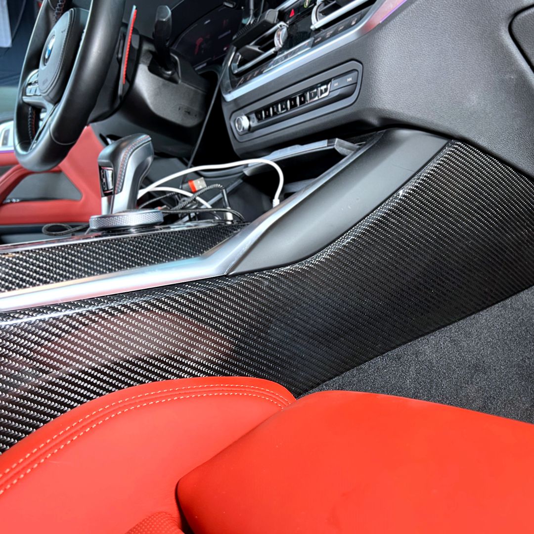 Mittelkonsole Seitenelemente Carbon passend für BMW 3er (G20) 2er (G42) 4er (G22) M3 (G80) M4 (G82) M2 (G87)